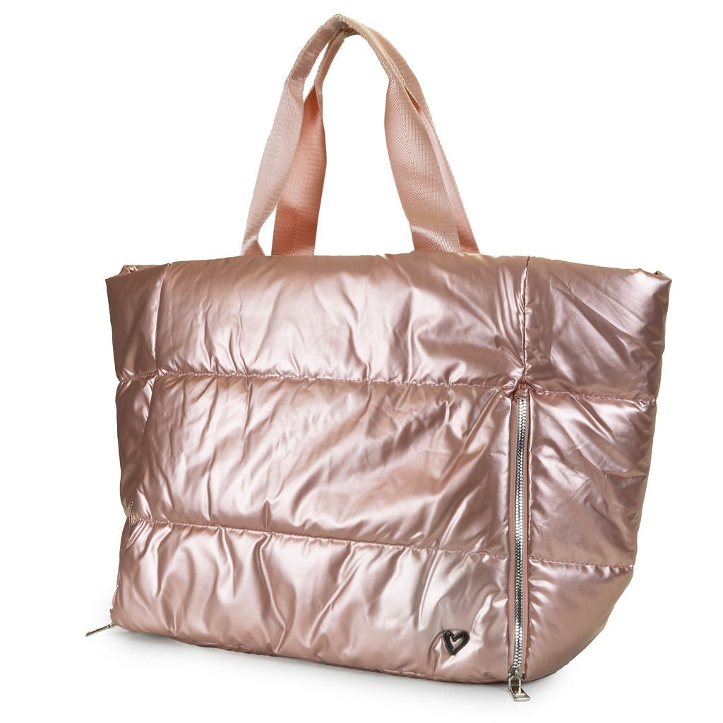 Panorama Puffer Large Tote - Metallic Pink preneLOVE®