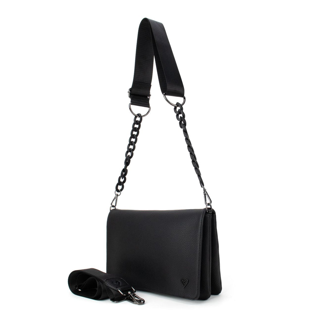 Ritson Vegan Leather Crossbody Bag - Black (arrives Mid Dec) preneLOVE®