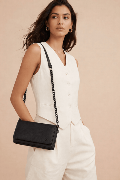 Ritson Vegan Leather Crossbody Bag - Olive preneLOVE®