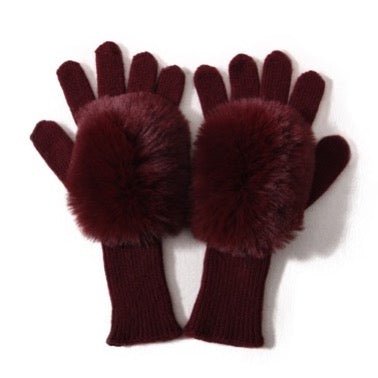 Robyn Faux Fur Gloves PNYC