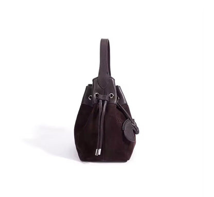 SALE: Genuine Leather & Suede Bucket Bag preneLOVE®