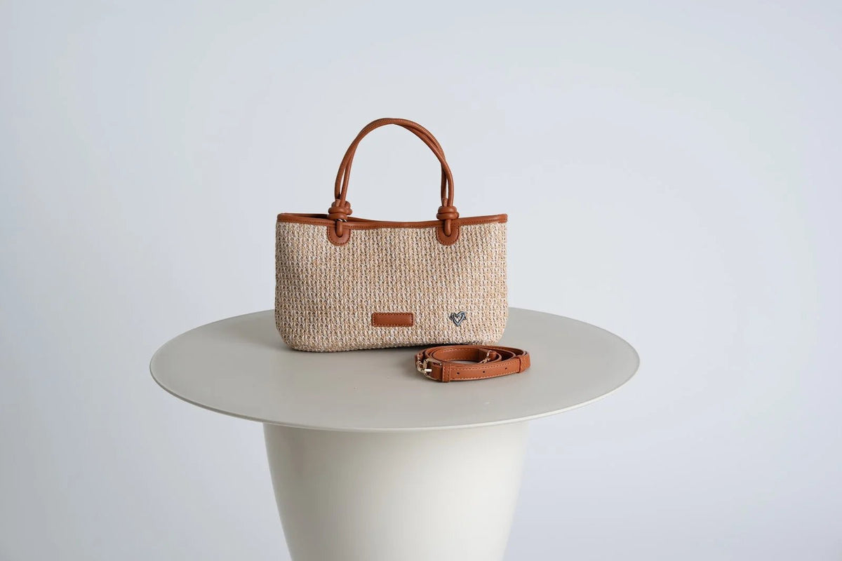 SALE: Montrose Raffia Crossbody Tote preneLOVE®