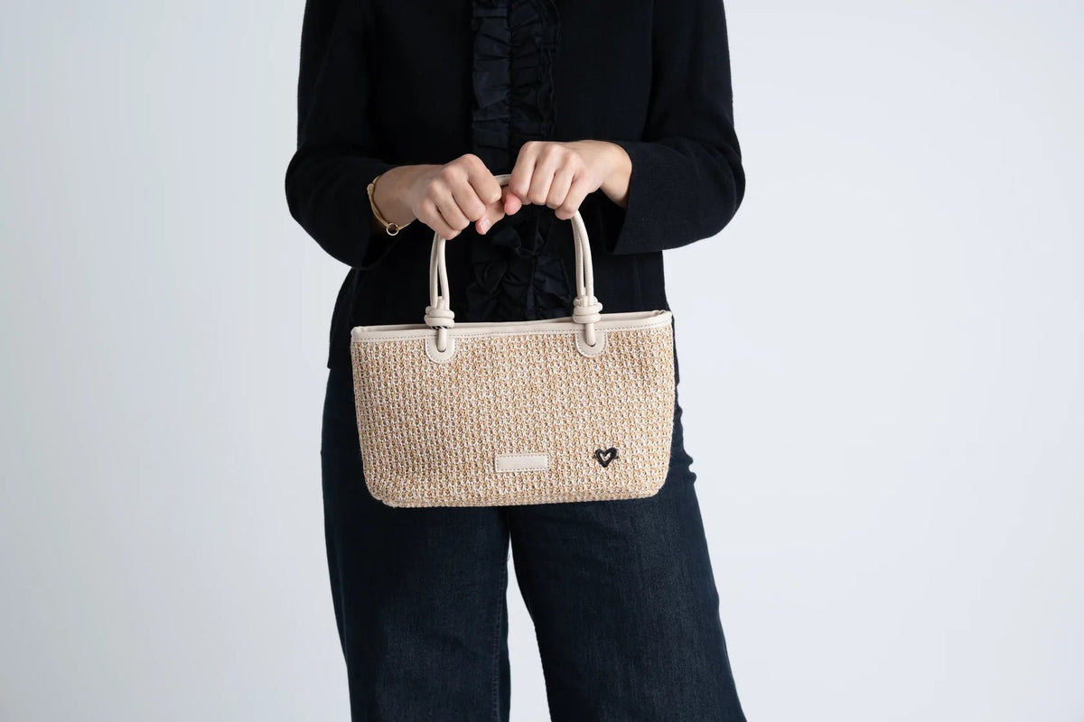 SALE: Montrose Raffia Crossbody Tote preneLOVE®
