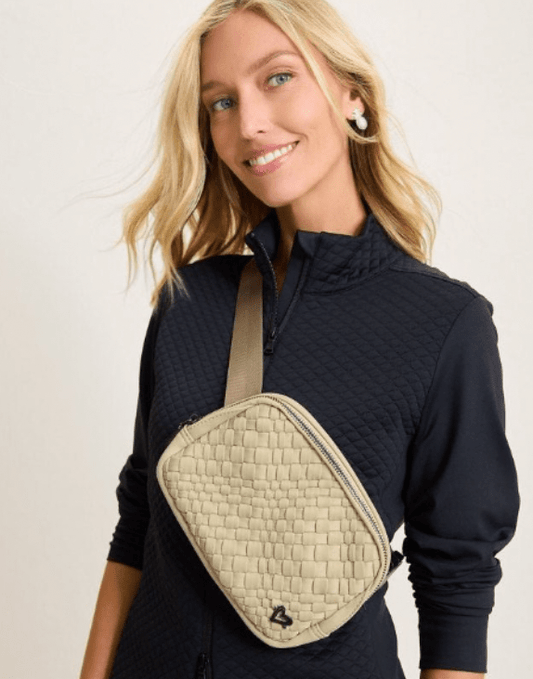 Sale: Vaughan Woven Belt/Crossbody Bag - Magenta preneLOVE®