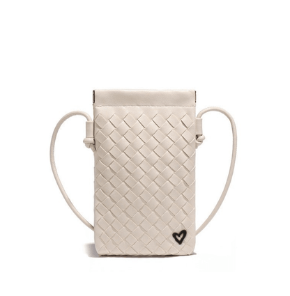 Sherwood Woven Vegan Leather Phone Crossbody preneLOVE®