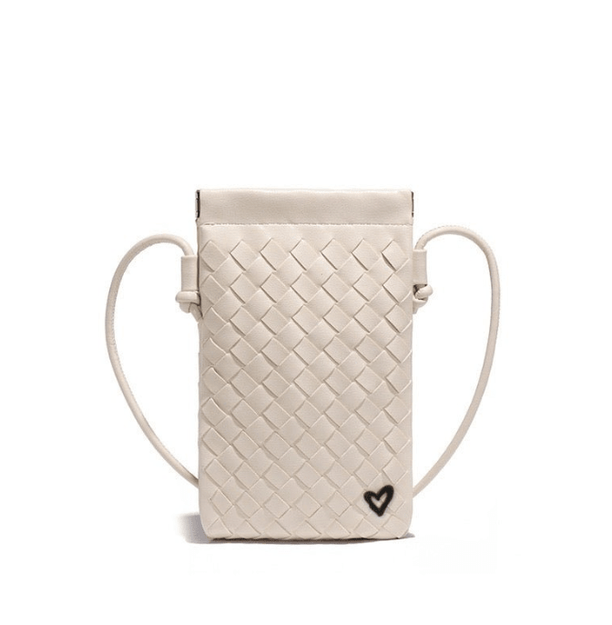 Sherwood Woven Vegan Leather Phone Crossbody preneLOVE®