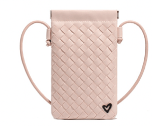Sherwood Woven Vegan Leather Phone crossbody preneLOVE®