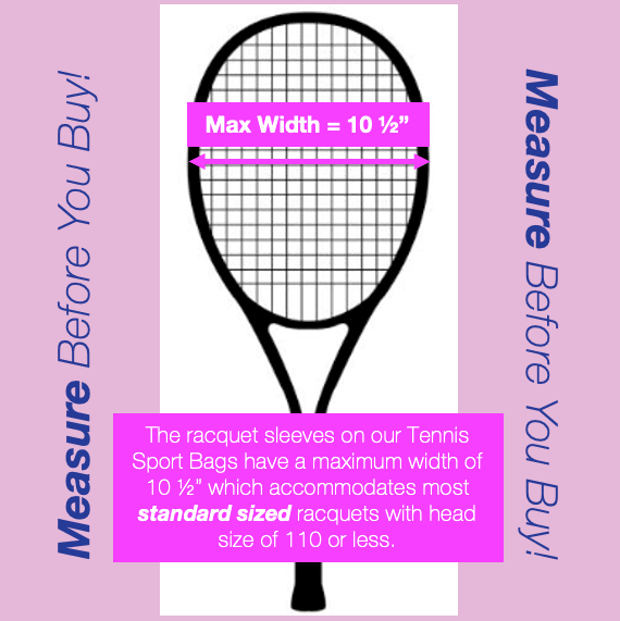 Tennis Sport Bag (now holds 2 racquets) preneLOVE®