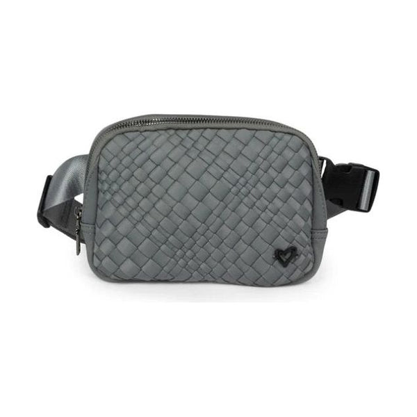 Vaughan Woven Belt/Crossbody Bag - Charcoal preneLOVE®