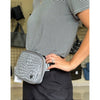 Vaughan Woven Belt/Crossbody Bag - Charcoal preneLOVE®