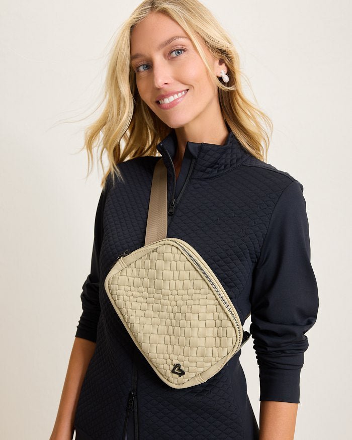 Vaughan Woven Belt/Crossbody Bag - Khaki preneLOVE®