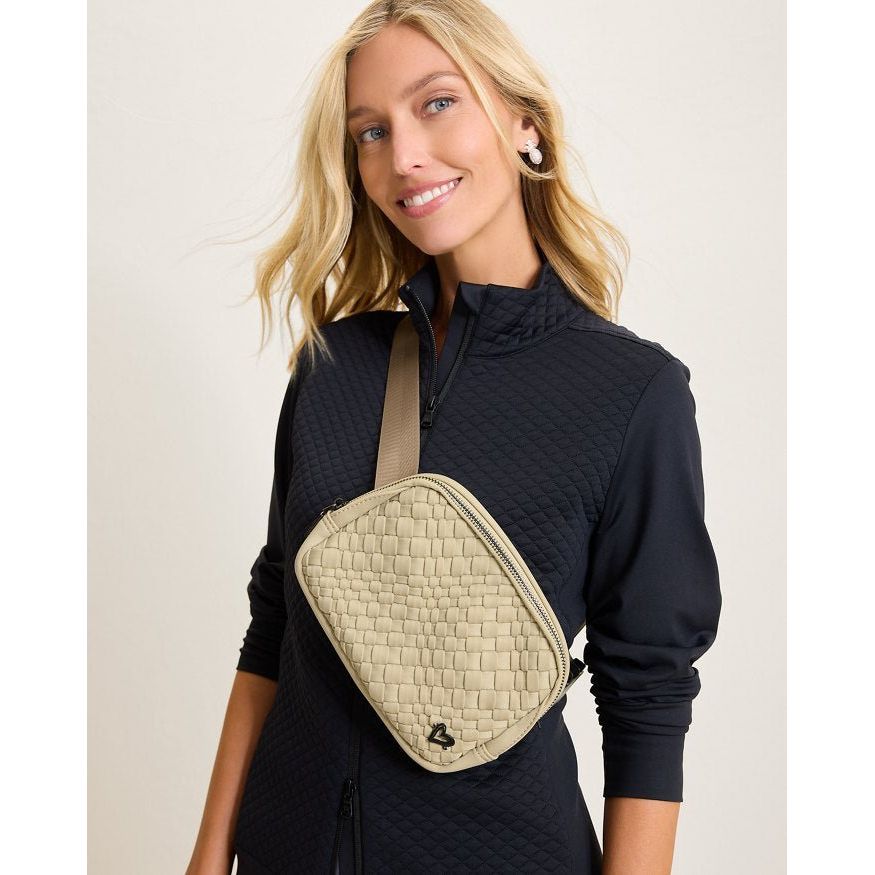 Vaughan Woven Belt/Crossbody Bag - Khaki preneLOVE®