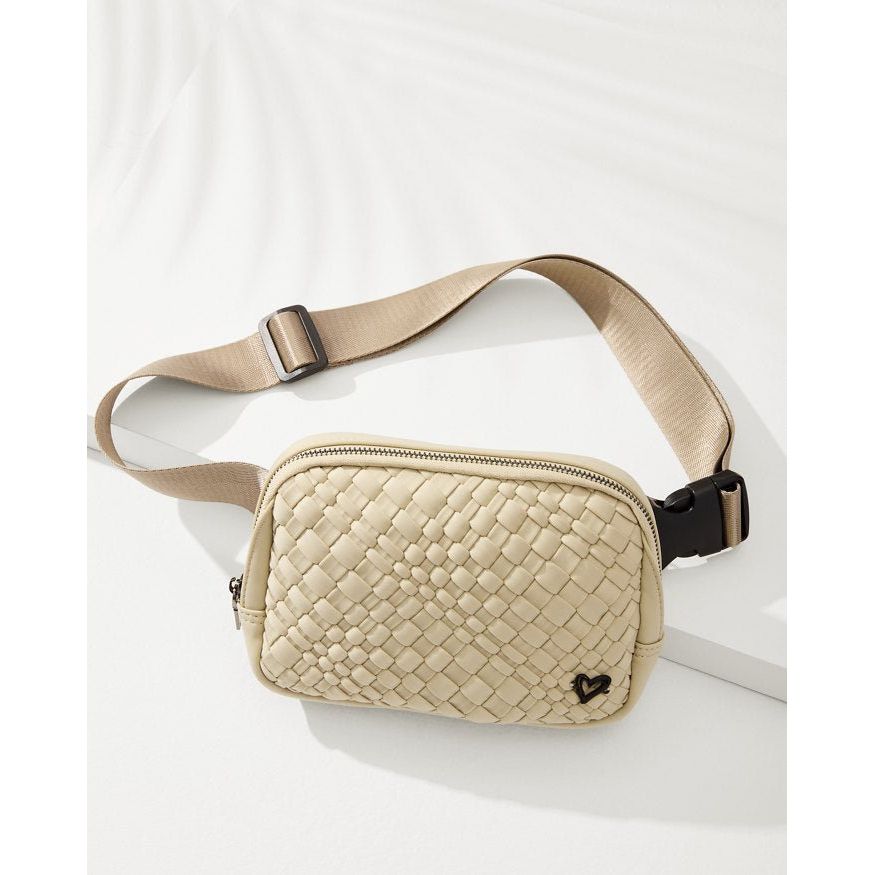 Vaughan Woven Belt/Crossbody Bag - Khaki preneLOVE®