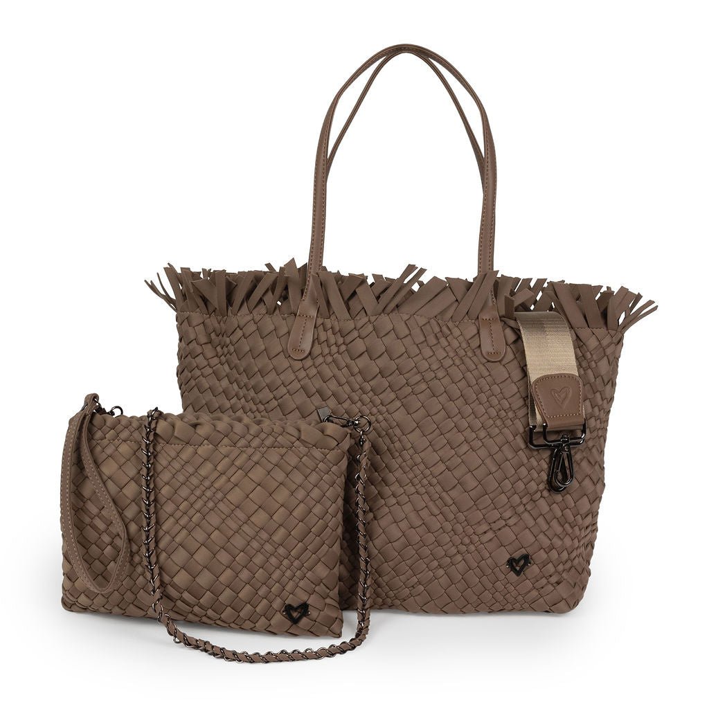 Vulcan Woven Large Tote (Fringed Top) preneLOVE®