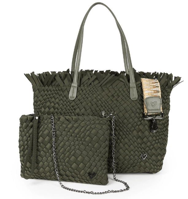 Vulcan Woven Large Tote (Fringed Top) preneLOVE®