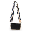 Black with Tan Trim Dual Zipper Belt/Crossbody Bag preneLOVE®