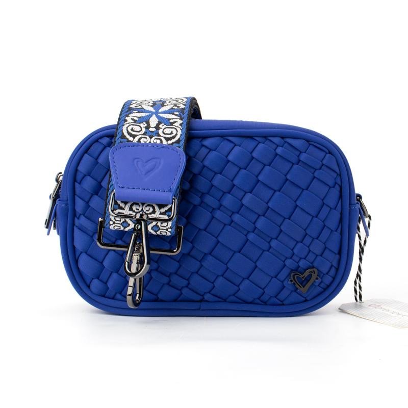 Caledon Woven Crossbody - Cobalt preneLOVE®