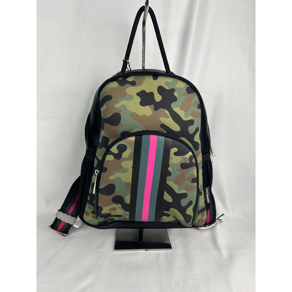 IMPERFECT: Pink Army Backpack -Creasing along bottom and/or sides of bag. preneLOVE®