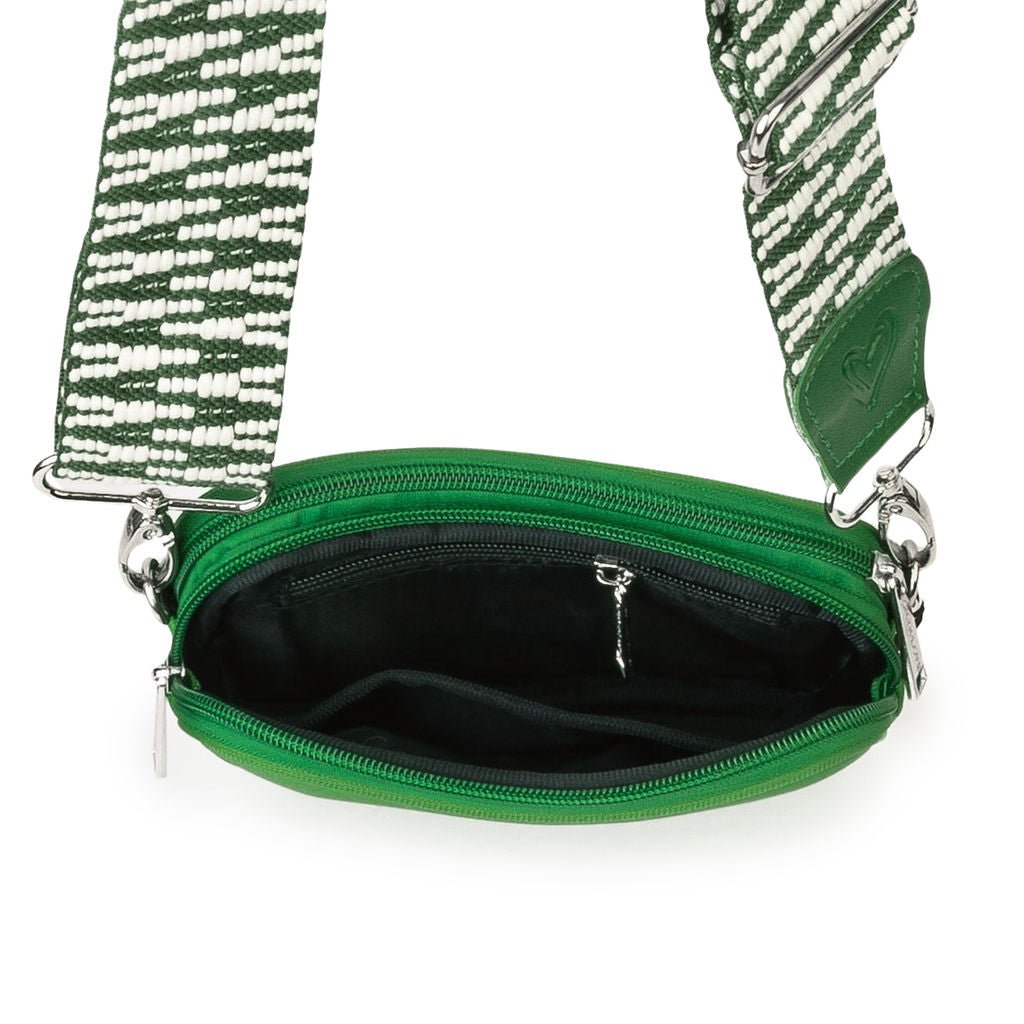 Kelly Green Dual Zipper Belt/Crossbody Bag preneLOVE®