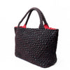 London Woven Large Tote - Black & Red preneLOVE®