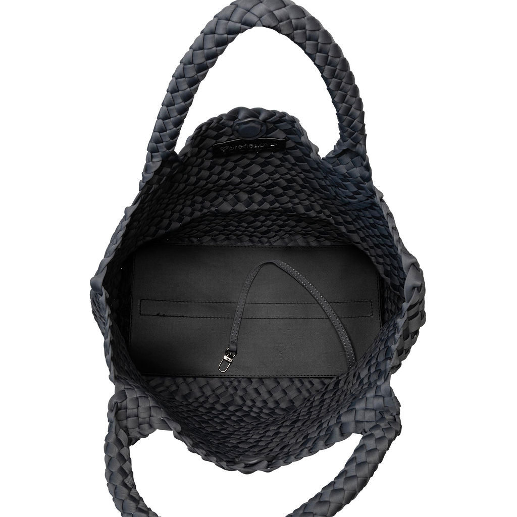 London Woven Large Tote - Charcoal preneLOVE®