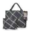 London Woven Large Tote - Charcoal & Silver preneLOVE®