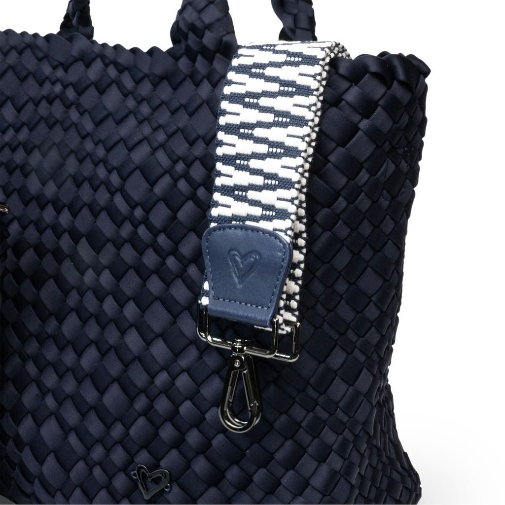 London Woven Large Tote - Navy preneLOVE®