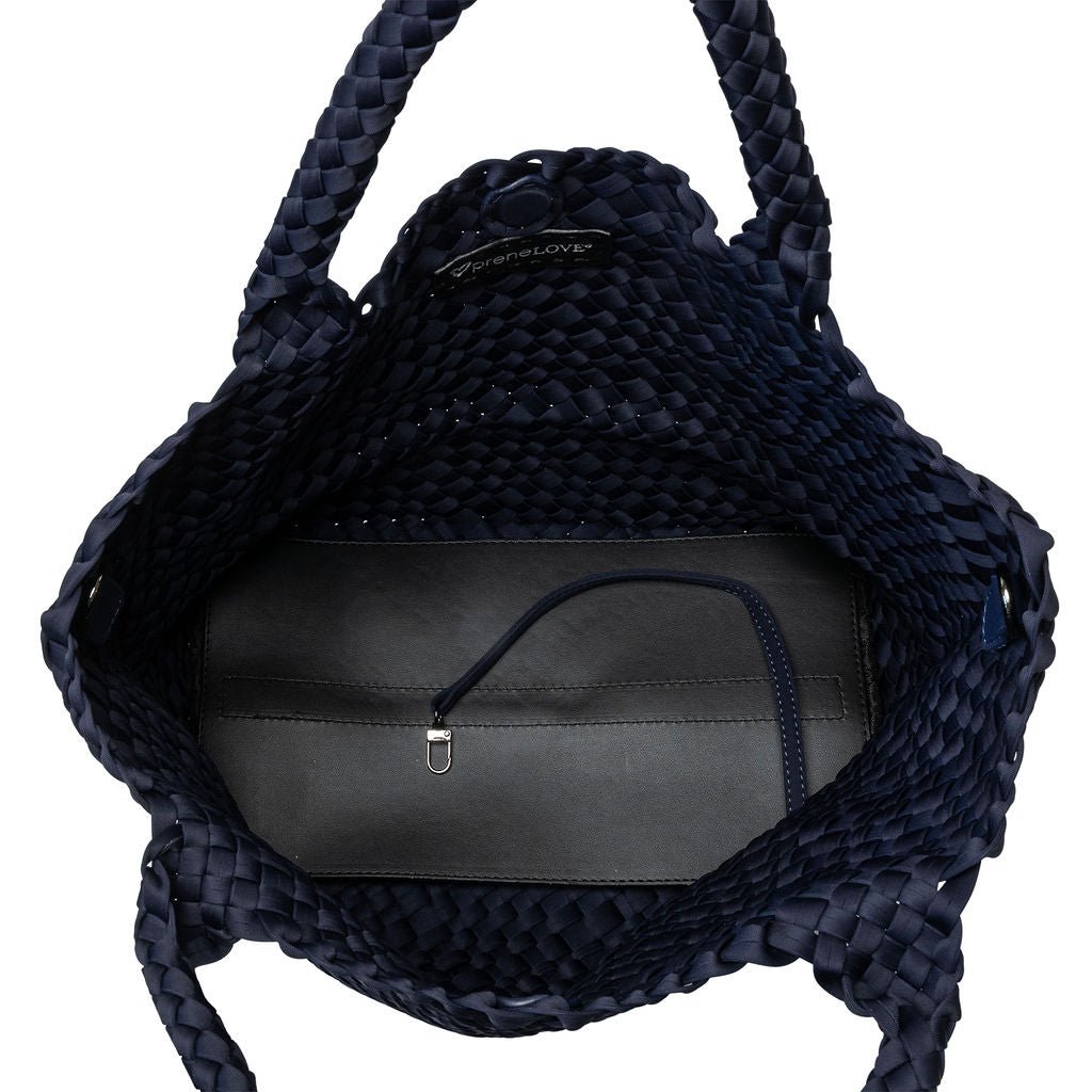 London Woven Large Tote - Navy preneLOVE®