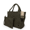 London Woven Large Tote - Olive preneLOVE®