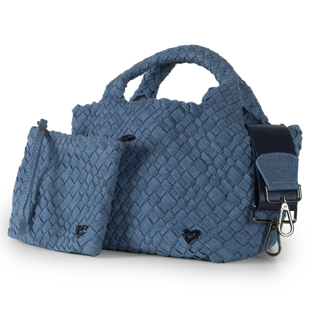 NEW Brandon Woven Small Tote - Denim Jeans preneLOVE®