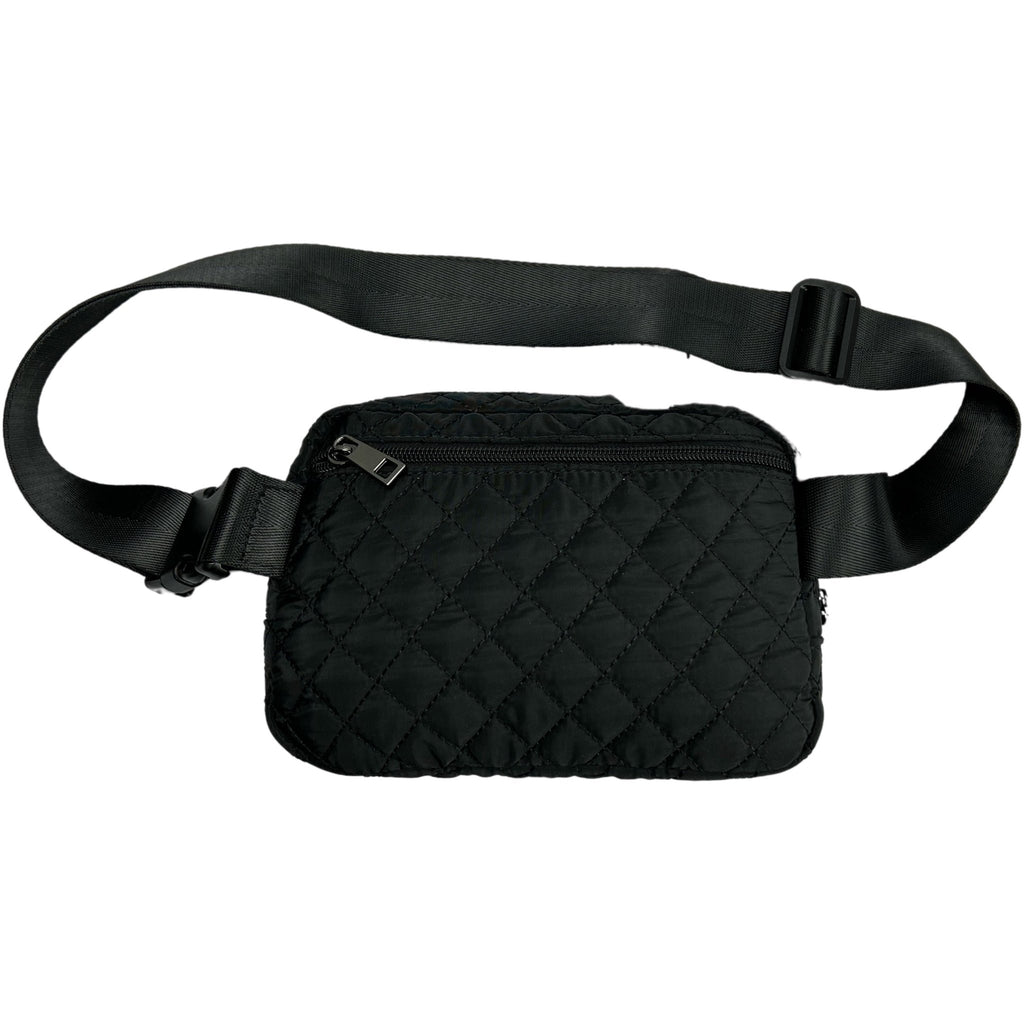 NEW Dixie Nylon Belt/Crossbody Bag- Quilted Black preneLOVE®