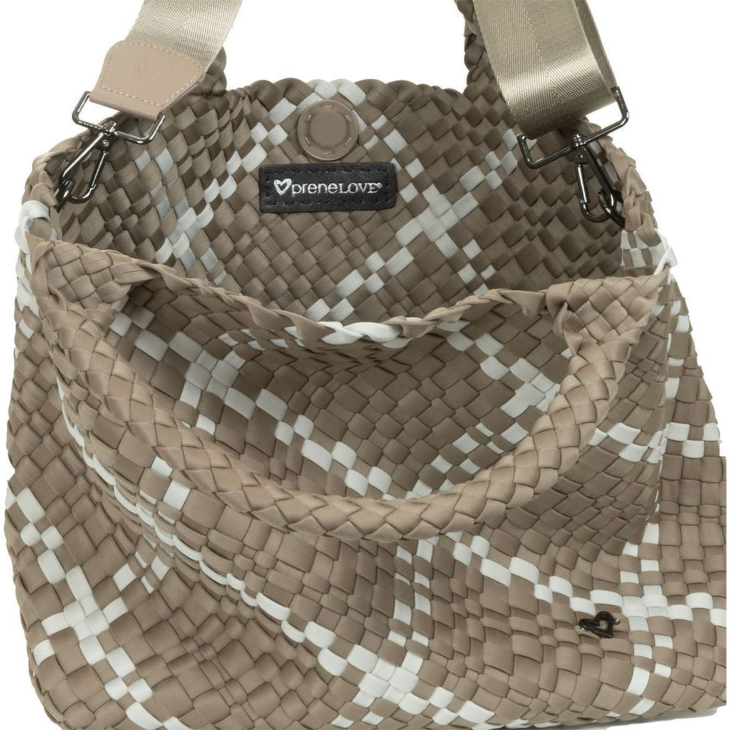 London Woven Large Tote - Charcoal – preneLOVE®