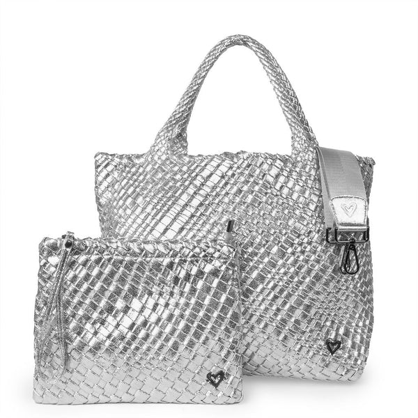 NEW London Woven Large Tote (SE) - Silver (re-stocks Oct. 15) preneLOVE®