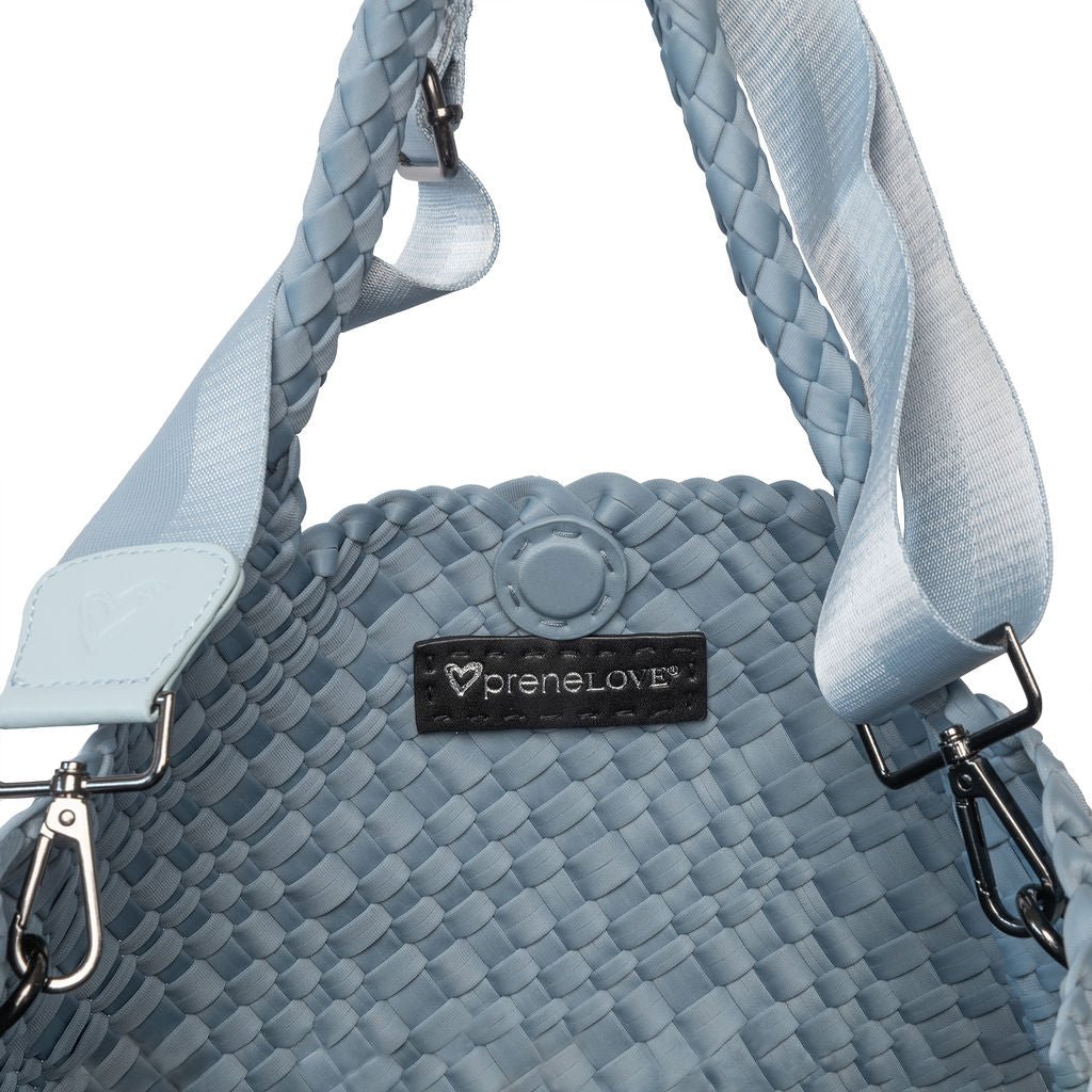 London Woven Large Tote - Charcoal – preneLOVE®