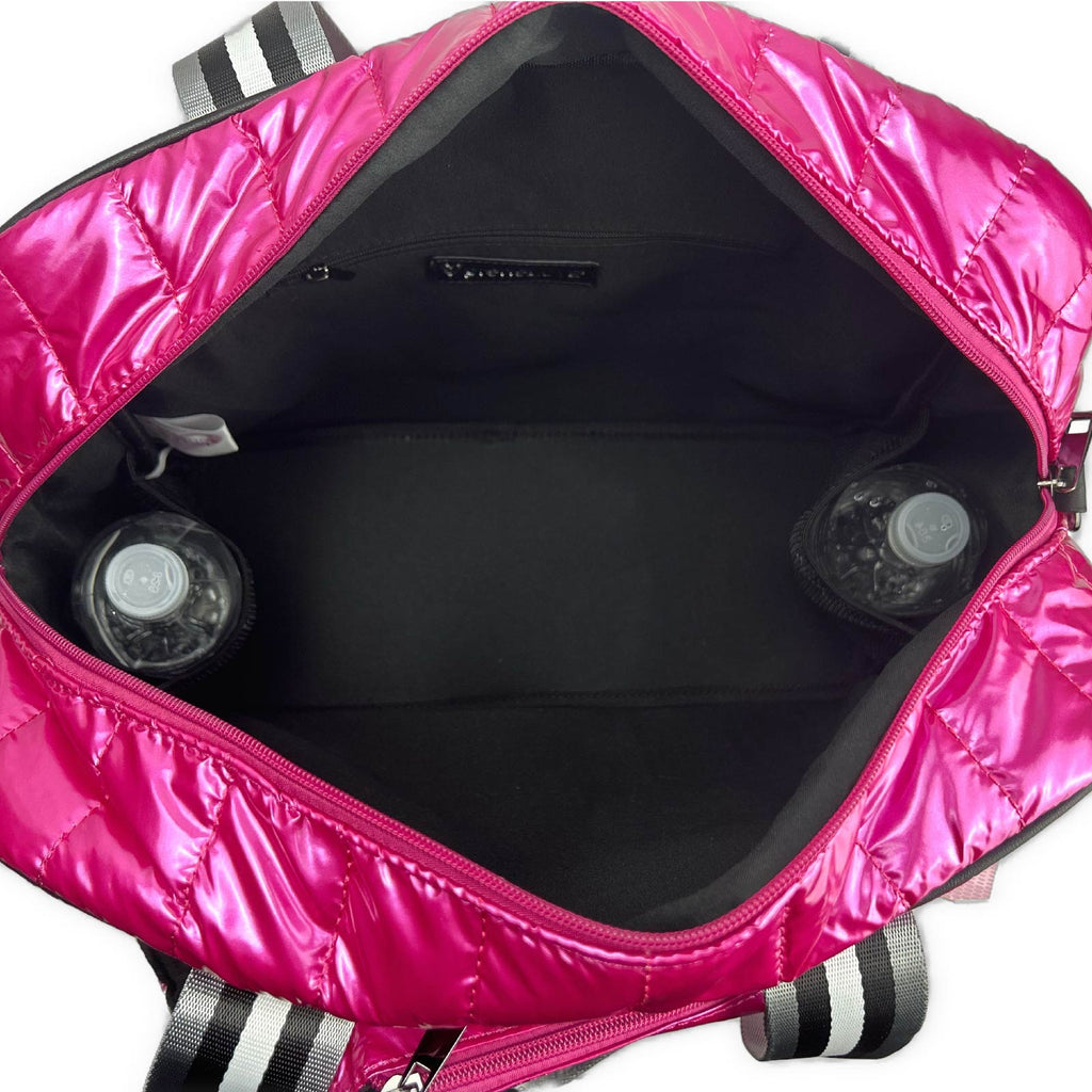 NEW Tennis Puffer Sport Bag - Fuchsia with Pink & Black Straps - a preneLOVE exclusive preneLOVE®
