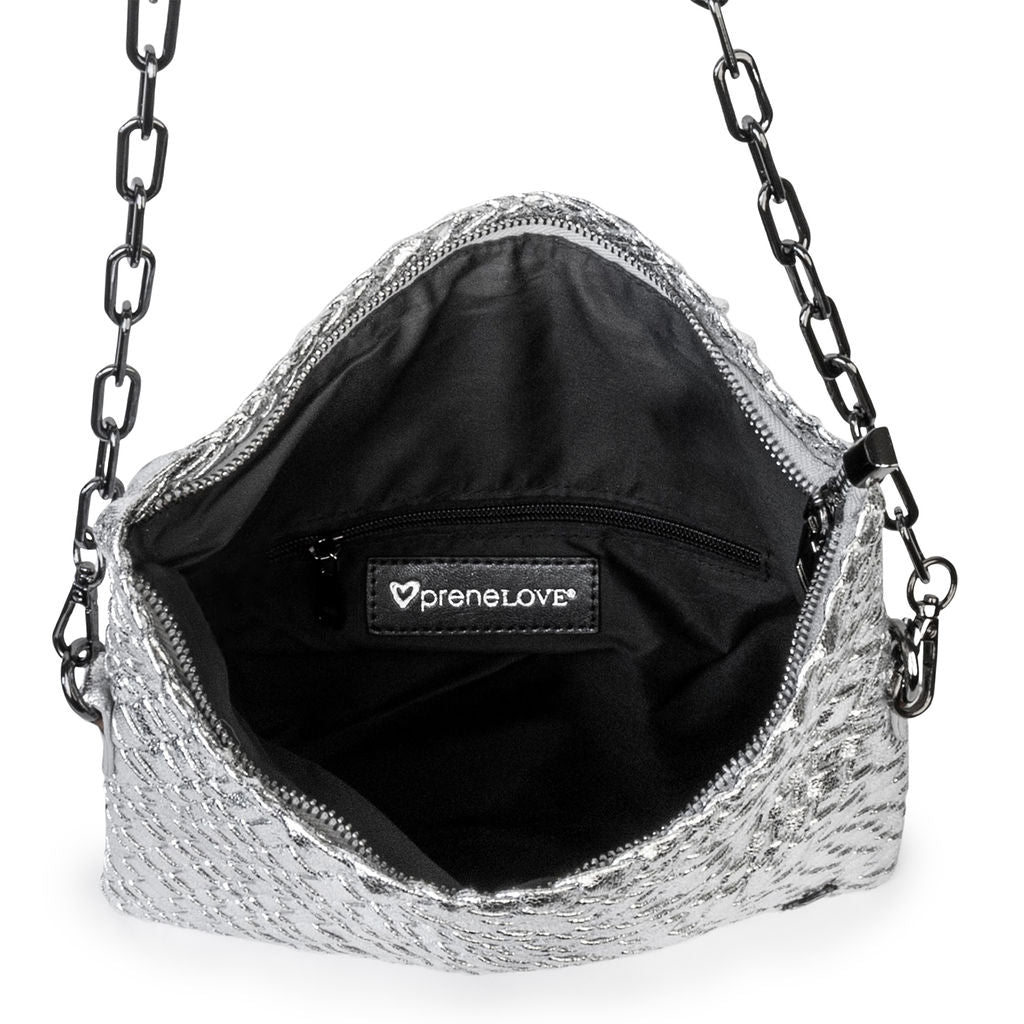 NEW Victoria Hand-woven Convertible Clutch - Silver preneLOVE®