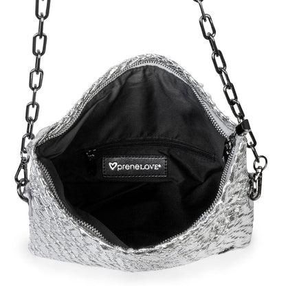 NEW Victoria Hand-woven Convertible Clutch - Silver preneLOVE®