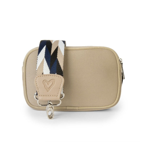 Tan Dual Zipper Belt/Crossbody Bag preneLOVE®