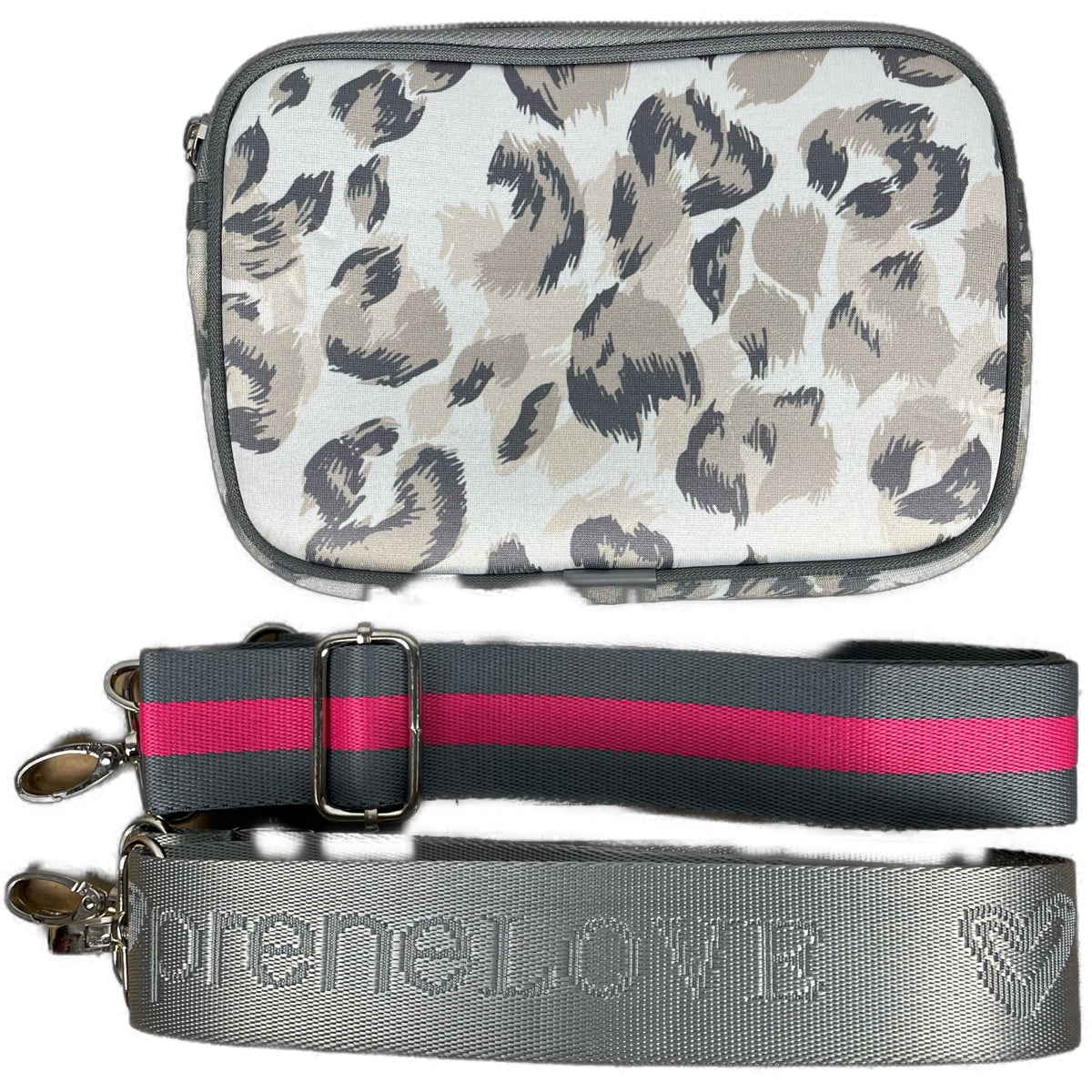 Dixie Nylon Belt/Crossbody Bag - Leopard - preneLOVE®
